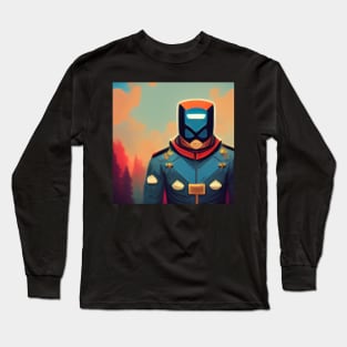 Captain | Comics Style Long Sleeve T-Shirt